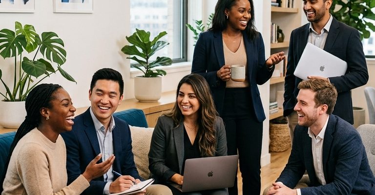 Diverse_team_interacting_in_office_202607181544 Diverse_team_interacting_in_office_202607181544
