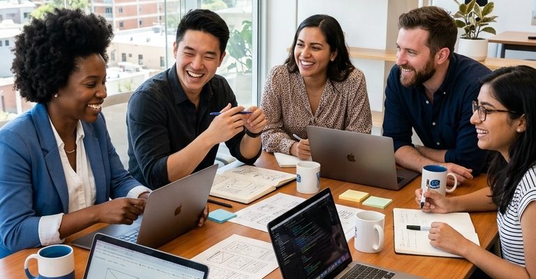 Team_collaborating_in_bright_office_202607181523 Team_collaborating_in_bright_office_202607181523